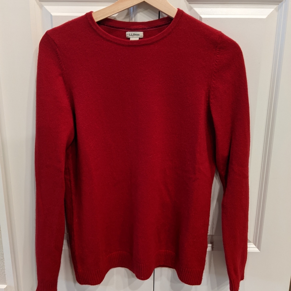 Red Cashmere Sweater (L.L. Bean)